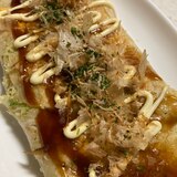 たこ焼き粉でもちっとキャベツ焼き